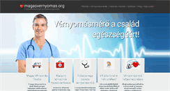 Desktop Screenshot of magasvernyomas.org